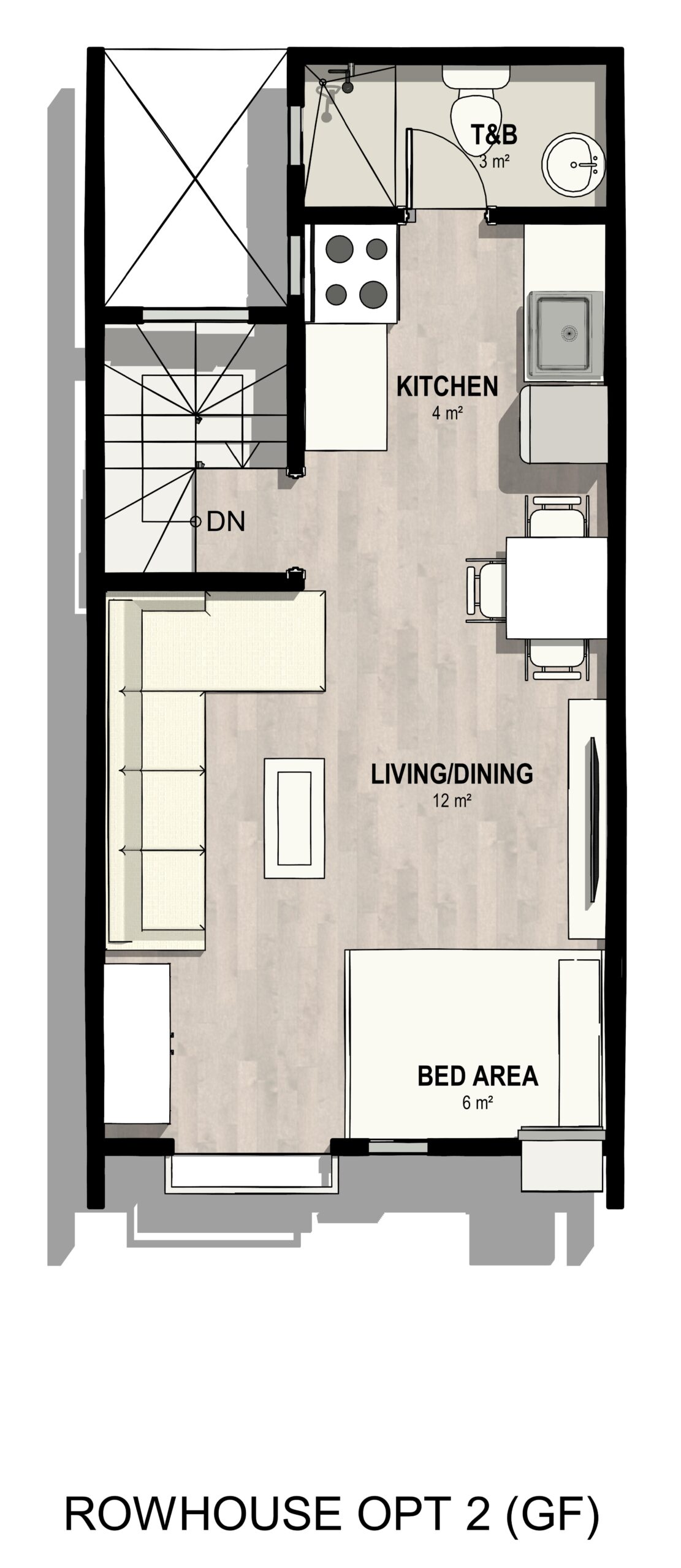 Rowhouse Opt 2 (2F)